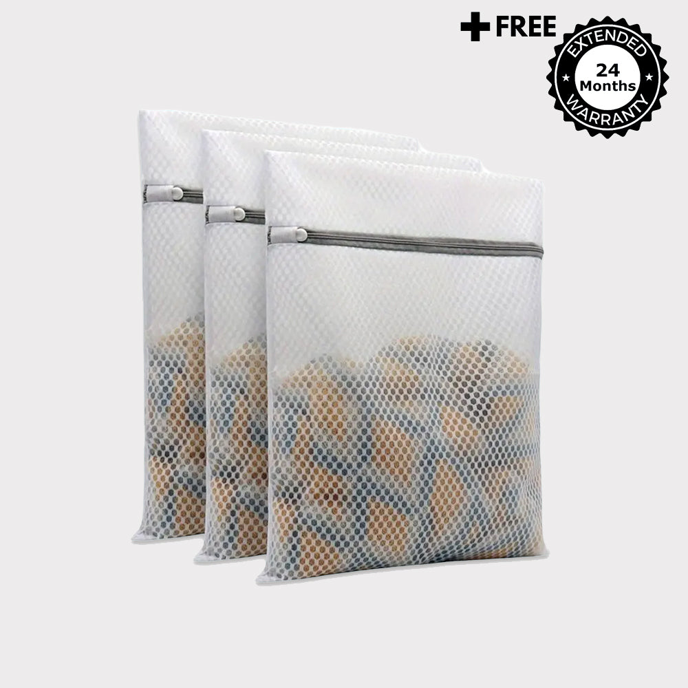 Protection Pack - 3x Premium Sustainable wash bags for bamboo fibre + 24 Month Extended Warranty